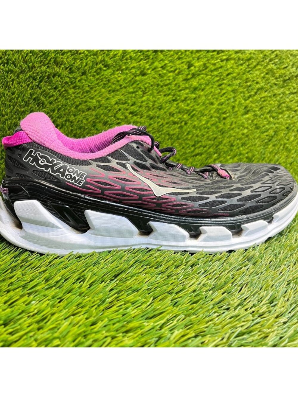 Hoka One One Vanquish 2 Womens Size 10.5 Black Athletic Running Shoes Sneakers